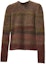 Order (Women) HERMES FW22 Striped Patchwork Fleece Pullover Sweater Brown. H2H2600DG4P