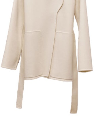 (Women) HERMES FW22 White Solid Color Long Sleeve Button-Up Jacket. H2H0129DA91 Details for (Women) HERMES FW22 White Solid Color Long Sleeve Button-Up Jacket. H2H0129DA91