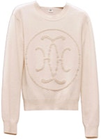 (Women) HERMES FW22 White Solid Color Printed Pullover Sweater. H2H2631D1A3 (Women) HERMES FW22 White Solid Color Printed Pullover Sweater. H2H2631D1A3