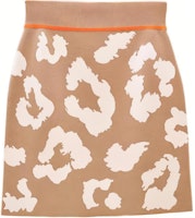 (Women) HERMES FW22 Jungle Love Print A-Line Slim Fit Short Skirt Beige H2H2304DUD1 (Women) HERMES FW22 Jungle Love Print A-Line Slim Fit Short Skirt Beige H2H2304DUD1