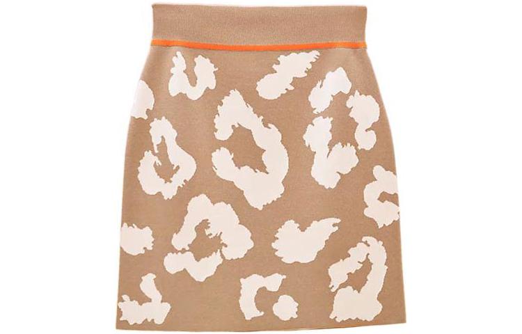 Order (W) HERMES FW22 叢林之愛印花修身A字短裙 米色 H2H2304DUD1