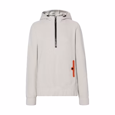 (Women) Hermes FW22 Plain Zip-Up Hoodie Gray H800735E02S