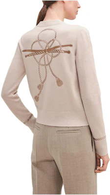 (Women) HERMES FW23 Knit Sweater with Alphabet Jacquard Pattern Long Sleeve. H3H2614DI1E Lookbook (Women) HERMES FW23 Knit Sweater with Alphabet Jacquard Pattern Long Sleeve. H3H2614DI1E