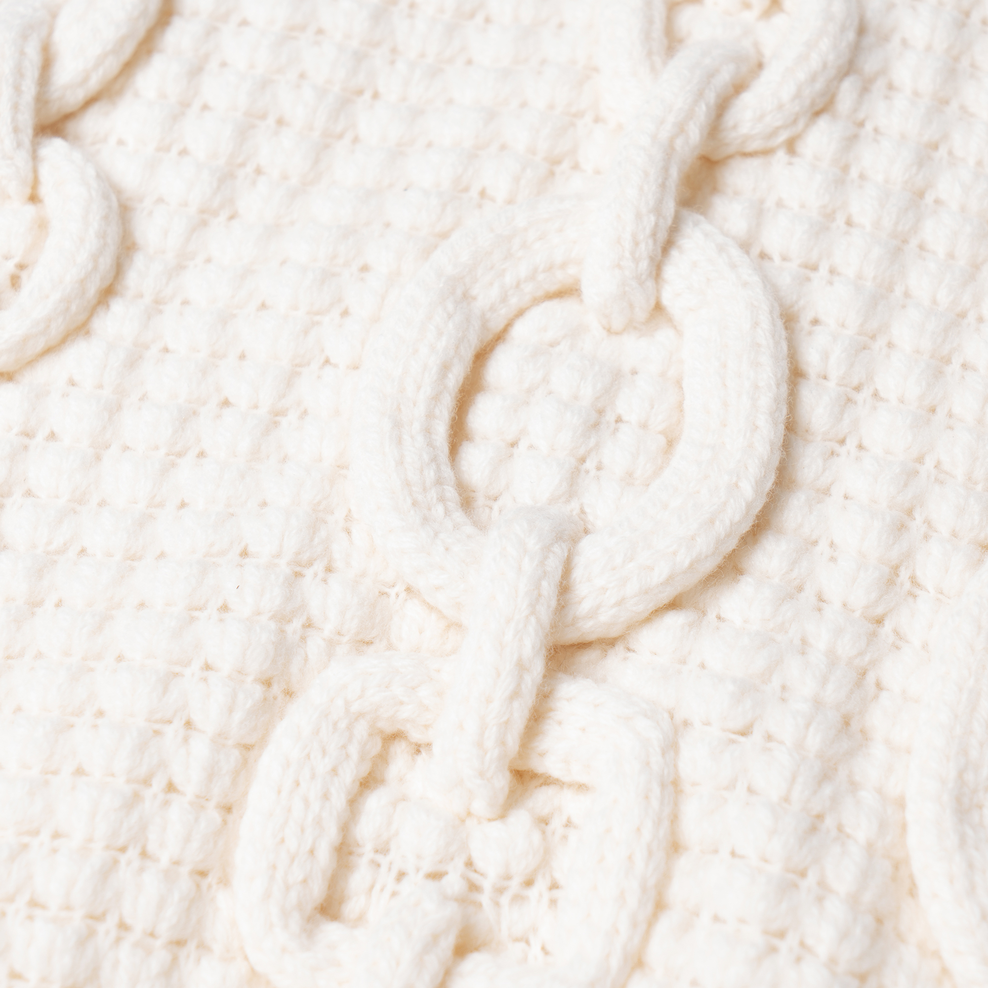 Details for (Women) HERMES FW23  Knitted Pullover 3/4 Sleeve Off-White Sweater. H3H2642D991