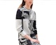 Buy (Women) HERMES FW23 Patterned Colorblock Knit Pullover Sweater Black White H4E2655D65H