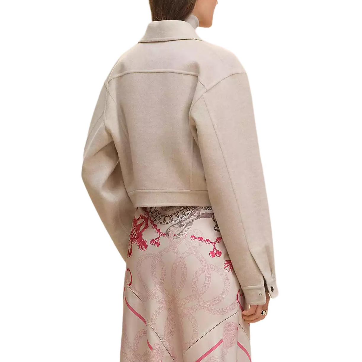 Shop (Women) HERMES FW23  Reversible Cashmere Jacket Beige Denim-Inspired Design H5H0122DBMV