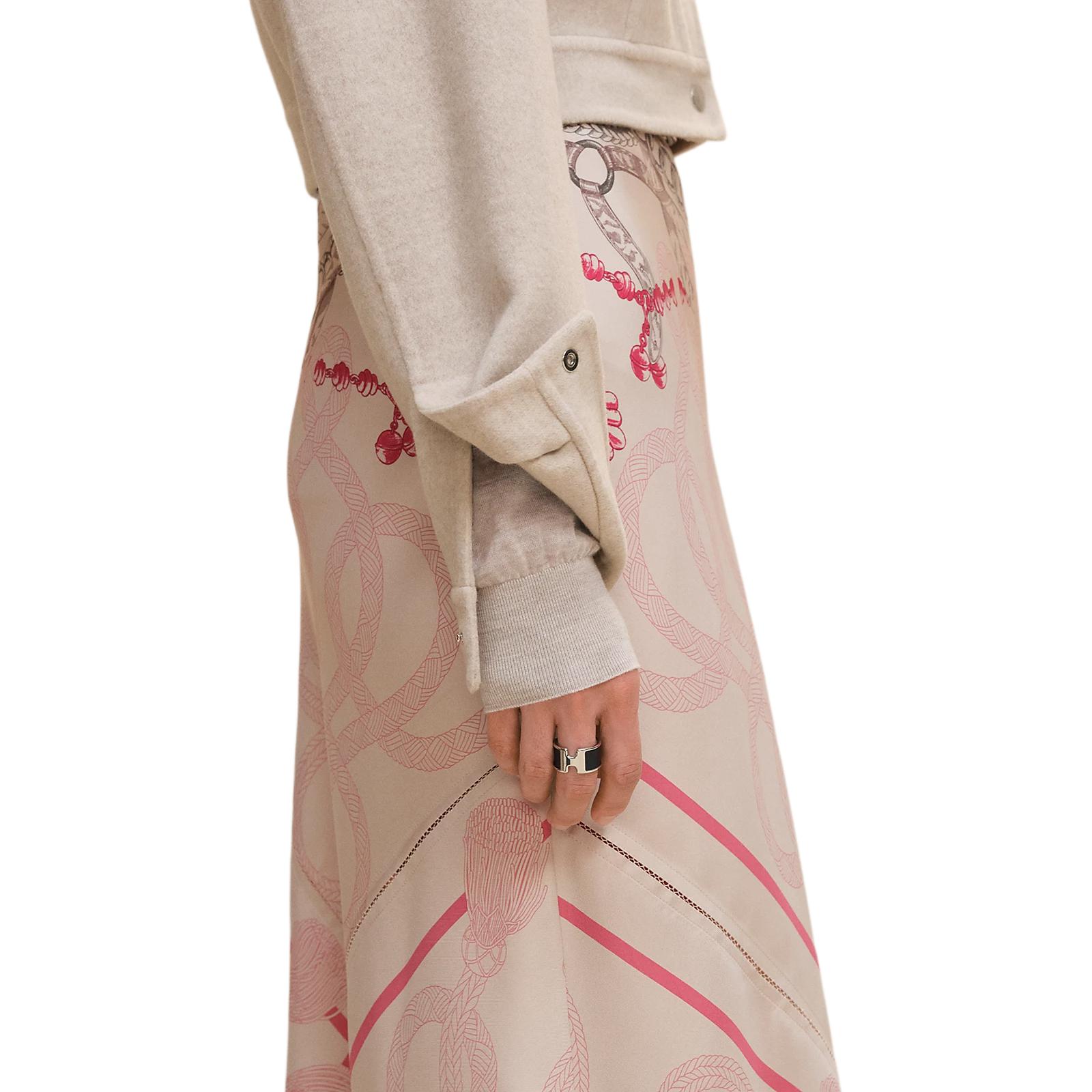 Purchase (Women) HERMES FW23  Reversible Cashmere Jacket Beige Denim-Inspired Design H5H0122DBMV