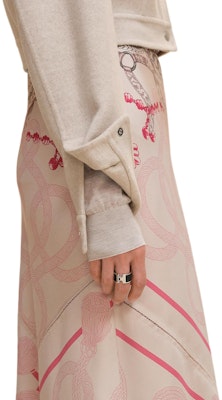 (Women) HERMES FW23 Reversible Cashmere Jacket Beige Denim-Inspired Design H5H0122DBMV Purchase (Women) HERMES FW23 Reversible Cashmere Jacket Beige Denim-Inspired Design H5H0122DBMV