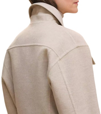 (Women) HERMES FW23 Reversible Cashmere Jacket Beige Denim-Inspired Design H5H0122DBMV Details for (Women) HERMES FW23 Reversible Cashmere Jacket Beige Denim-Inspired Design H5H0122DBMV