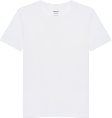 (W) HERMES FW23 Camiseta Blanca Casual de Manga Corta Cuello Redondo. H3H4611DL90 Order (W) HERMES FW23 Camiseta Blanca Casual de Manga Corta Cuello Redondo. H3H4611DL90