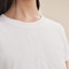Details for (W) HERMES FW23 Camiseta Blanca Casual de Manga Corta Cuello Redondo. H3H4611DL90
