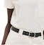 Details for (W) HERMES FW23 Camiseta Blanca con Color Sólido y Bolsillo Bordado. H3H4614DL90