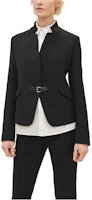 Order (Women) Hermes FW23 Solid Black Twill Buckle Long Sleeve Jacket H3H0217DX02
