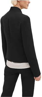 (Women) Hermes FW23 Solid Black Twill Buckle Long Sleeve Jacket H3H0217DX02 Lookbook (Women) Hermes FW23 Solid Black Twill Buckle Long Sleeve Jacket H3H0217DX02