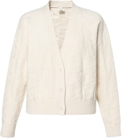 (Women) HERMES FW24 Beige Solid V-Neck Single-Breasted Knit Cardigan. H4H2706D3A3 (Women) HERMES FW24 Beige Solid V-Neck Single-Breasted Knit Cardigan. H4H2706D3A3
