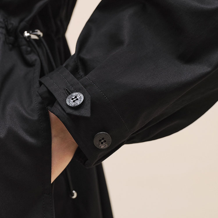 Details for (W) HERMES FW24 黑色長袖中長款拉鍊洋裝。 H4H0571DV02