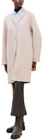 Order (W) HERMES FW24 長袖單排扣大衣 自然米色 H4H0103DBMV