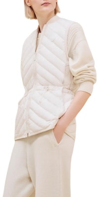 (Women) HERMES FW24 Quilted Waist Drawstring Zip Vest White Pearl. H4H0169DRTL Order (Women) HERMES FW24 Quilted Waist Drawstring Zip Vest White Pearl. H4H0169DRTL