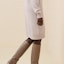 Shop (Women) HERMES FW24 Ribbed Knit Midi Long Sleeve Dress Natural Beige H4H2541D1MV