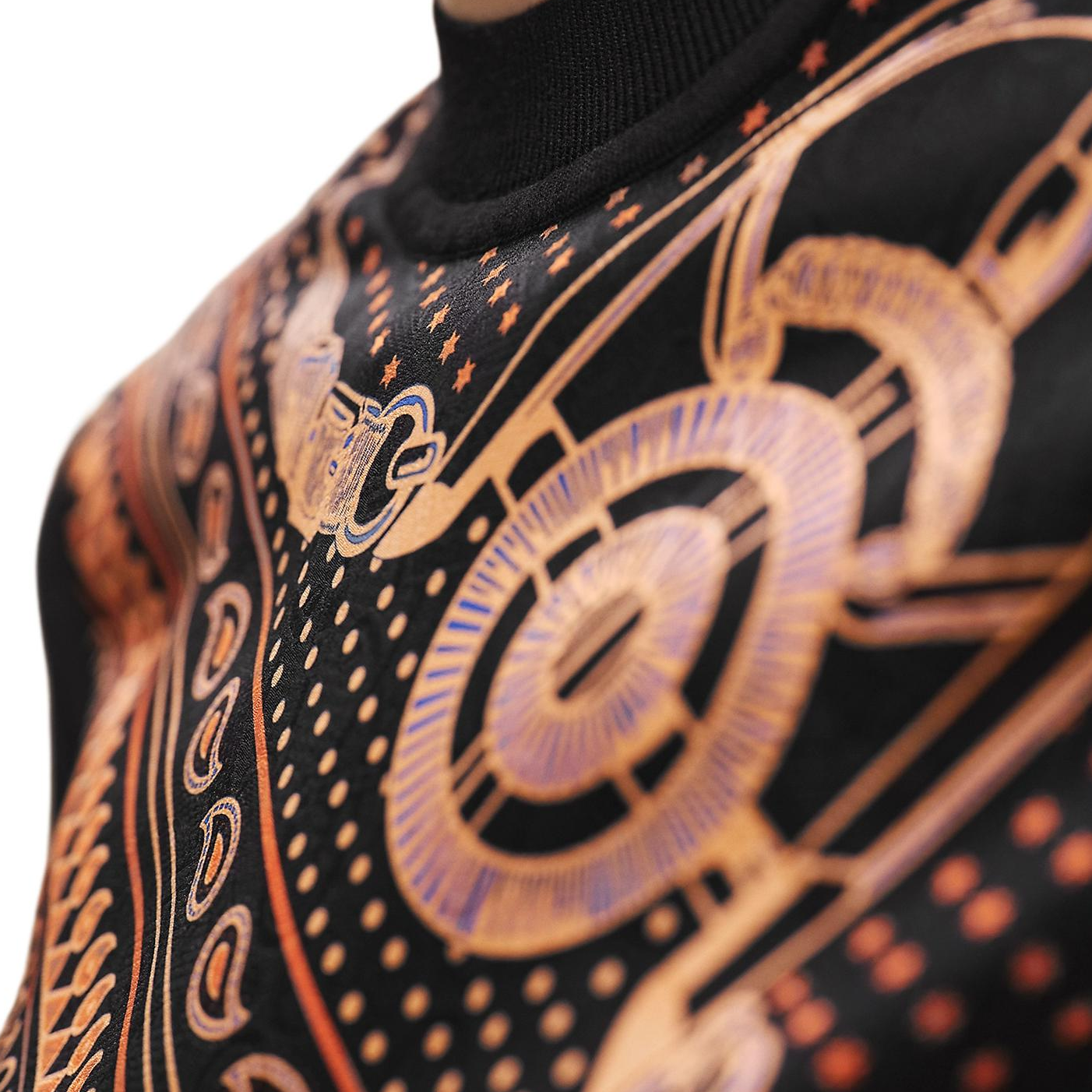 (Women) HERMES FW24 Pattern Print Black Knitted Short Sleeve T-Shirt . H4H2816D302 圖 5