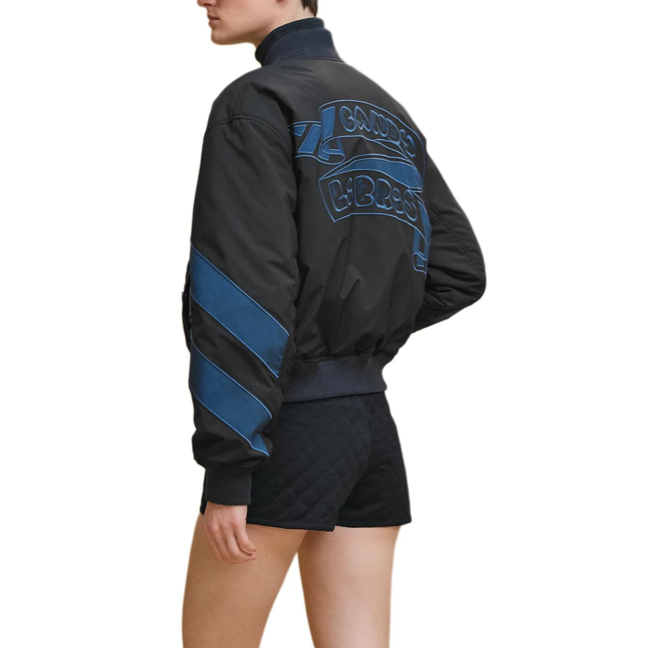 Shop (W) エルメス FW25 リバーシブル ジッパー グラフィック ボンバージャケット H5H0150DQ5H