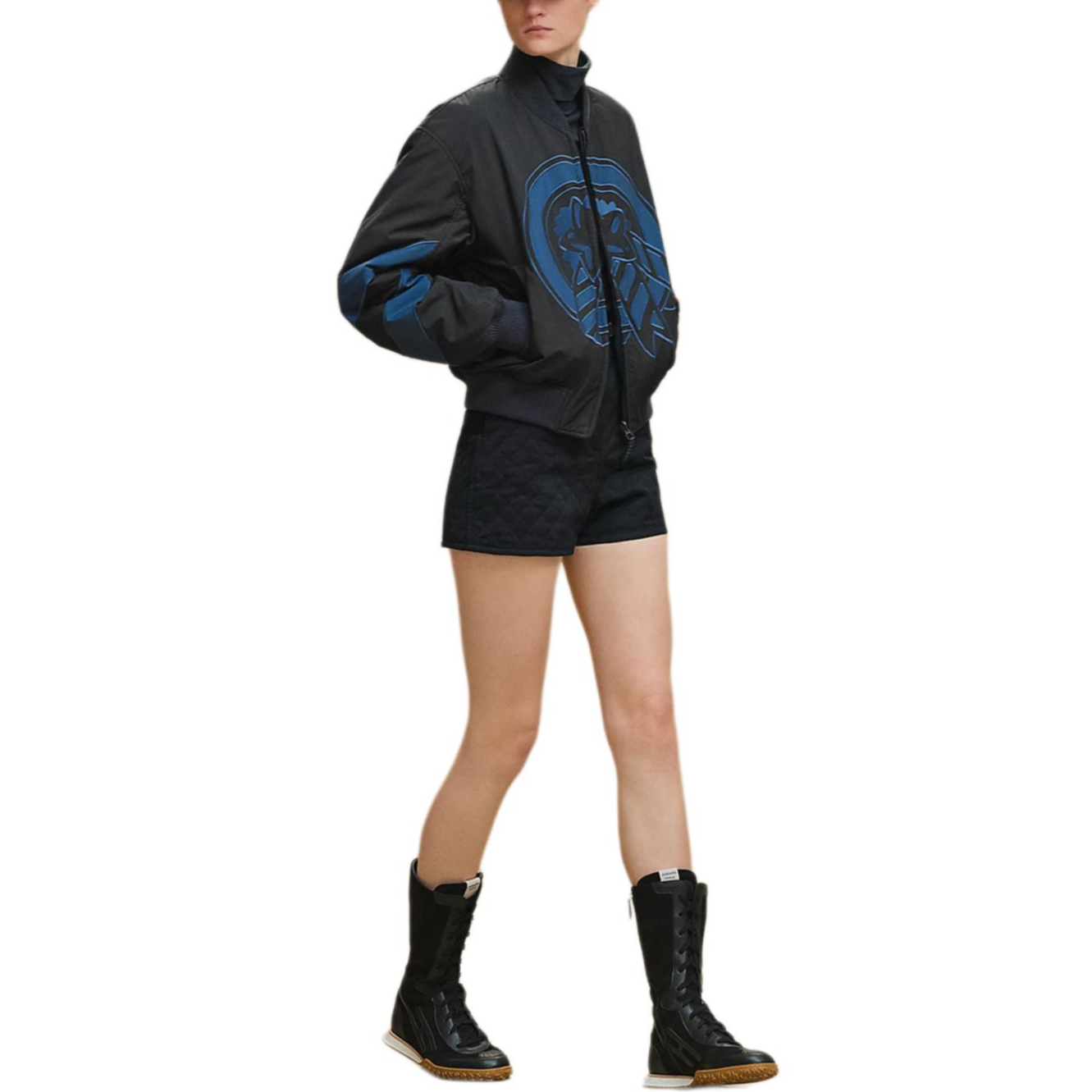 Purchase (W) エルメス FW25 リバーシブル ジッパー グラフィック ボンバージャケット H5H0150DQ5H