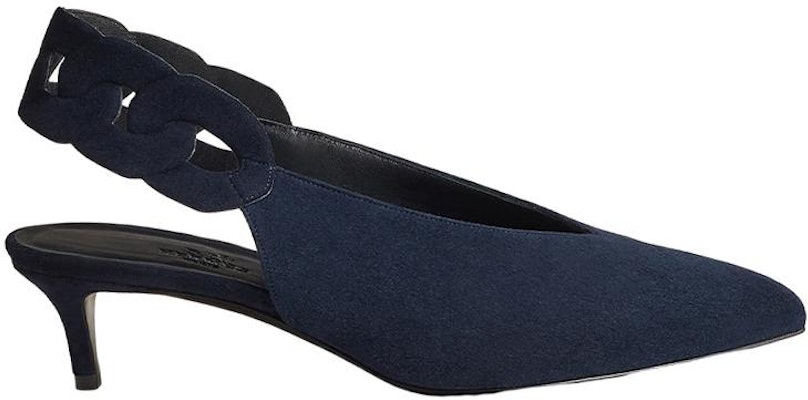 (Women) HERMES Gabriella 'Blue Pointed Toe Kitten Heel' H231127Z-I2 Order (Women) HERMES Gabriella 'Blue Pointed Toe Kitten Heel' H231127Z-I2