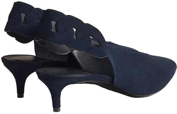 (Women) HERMES Gabriella 'Blue Pointed Toe Kitten Heel' H231127Z-I2 Shop (Women) HERMES Gabriella 'Blue Pointed Toe Kitten Heel' H231127Z-I2