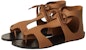 (Women) HERMES Galates 'Brown Open-Toe Buckle' H231234Z-A3