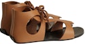 Purchase (Women) HERMES Galates 'Brown Open-Toe Buckle' H231234Z-A3