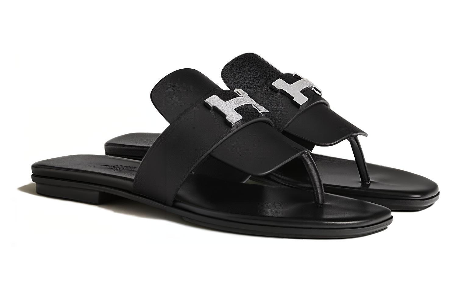 (W) HERMES Galerie Sandal 'Black Fashion' 圖 3