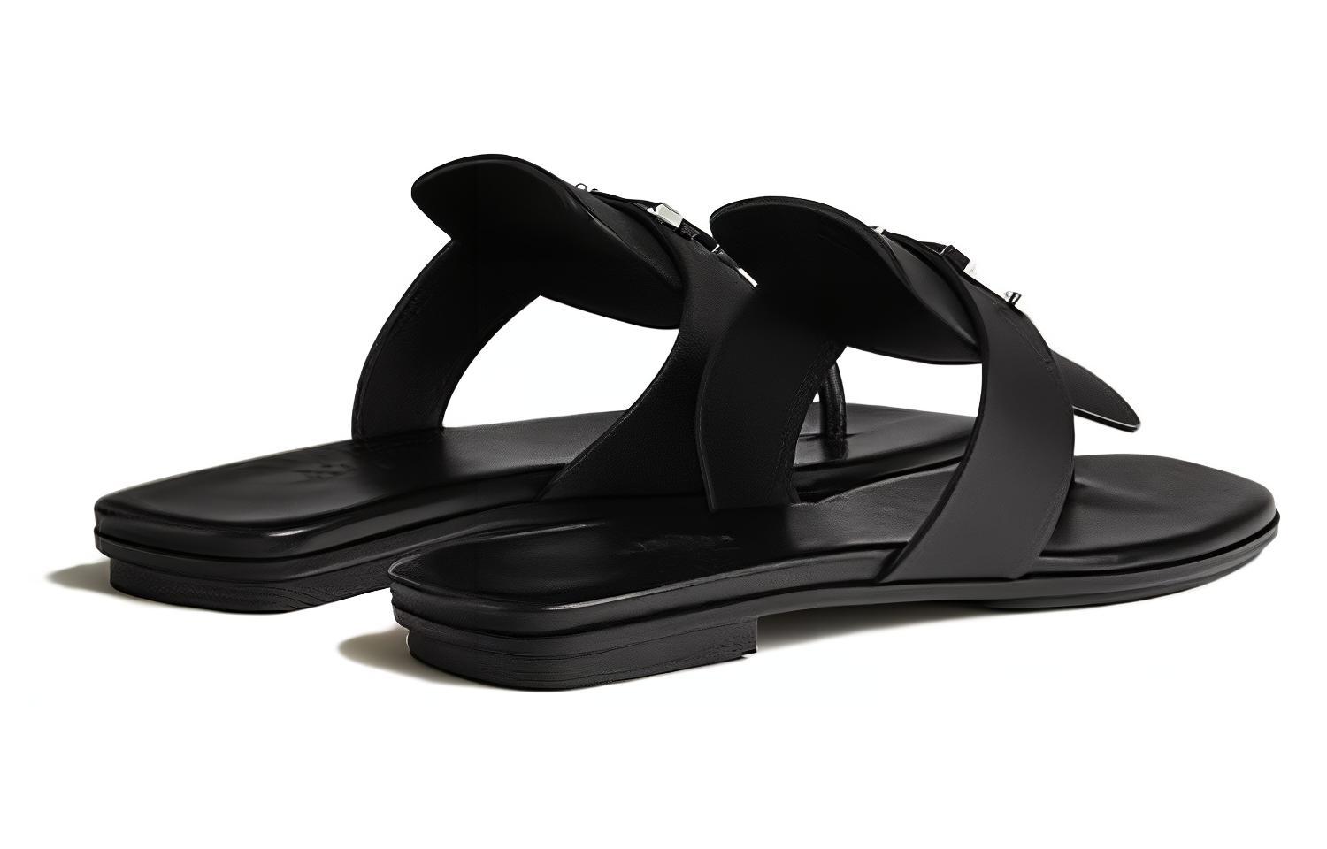 (W) HERMES Galerie Sandal 'Black Fashion' 圖 4