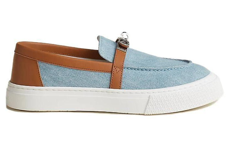 Order (W) Mocassin HERMÈS Jeu ''Denim Bleu Clair'' H231018Z-CB360