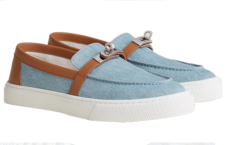 Lookbook (W) Mocassin HERMÈS Jeu ''Denim Bleu Clair'' H231018Z-CB360