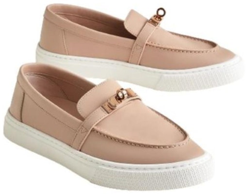 (W) 爱马仕游戏乐福鞋 '裸粉色' H231017Z-59 Lookbook (W) 爱马仕游戏乐福鞋 '裸粉色' H231017Z-59