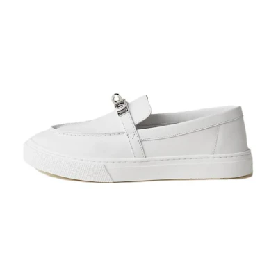 (W) HERMES Game Low 'Fashion Round Toe Leather'