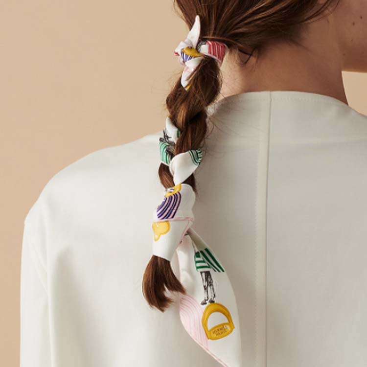 (Women) HERMES Garde-Robe Pop Horse Twilly Scarf for Women. H063896S-06 圖 3