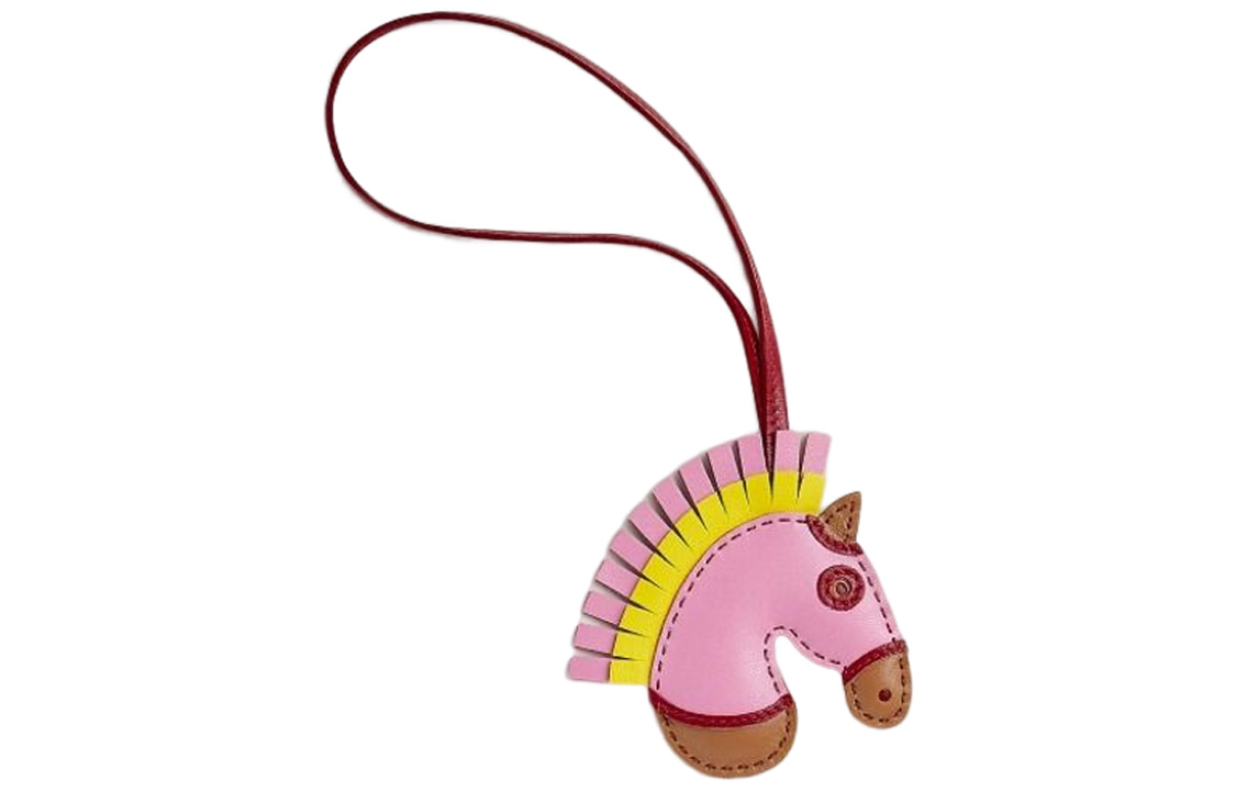 (Women) HERMES Geegee Leather Horse Charm Pendant for Women HO83626CAAB