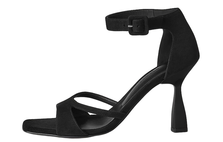 (W) HERMES Gemma 'Black Buckle'