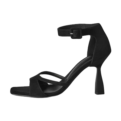 (W) HERMES Gemma 'Black Buckle'