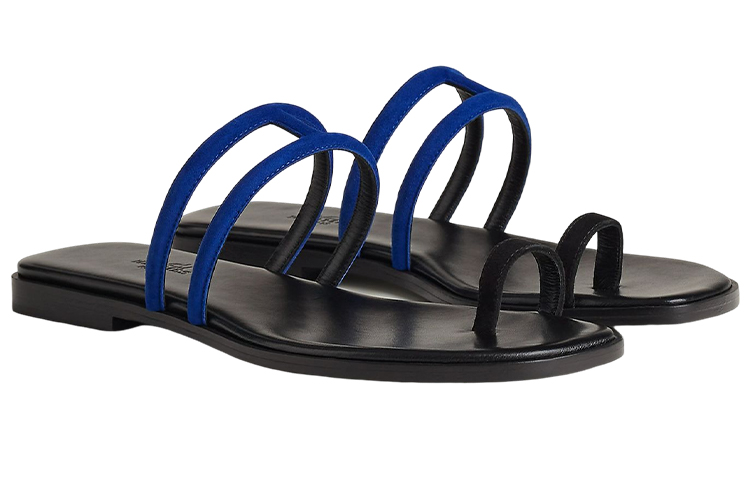 (W) HERMES Georgia Sandal 'Black Leather' 圖 4