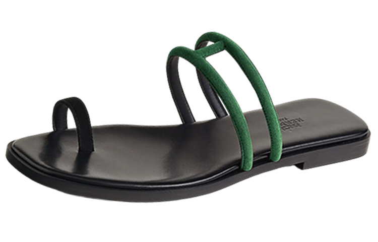 Buy (W) HERMES Georgia Sandalia 'Negra' H231145Z-H0