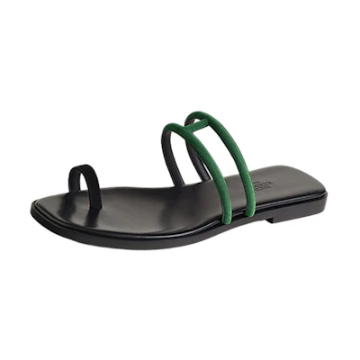 (W) HERMES Georgia Slide 'Black'