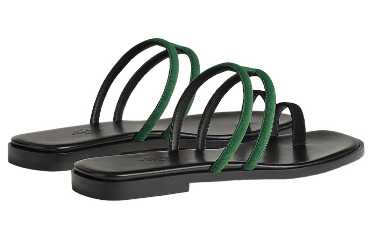 Purchase (W) HERMES Georgia Sandalia 'Negra' H231145Z-H0