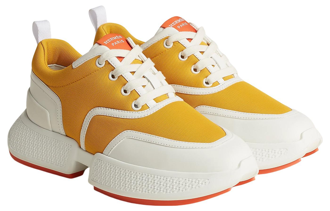 Order (W) 爱马仕 Giga 低帮鞋 '黄白' H231008Z-8X