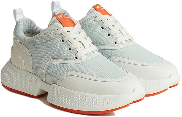 (Women) HERMES Giga Low 'White Green' H231008Z-6A Lookbook (Women) HERMES Giga Low 'White Green' H231008Z-6A
