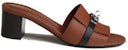 (W) HERMES Gigi 'Selipar Kulit Coklat Tumit Blok' H231063Z-20
