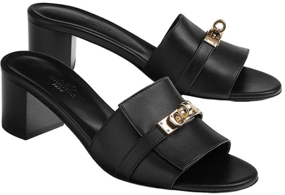 (W) HERMES Gigi Sandal Tumit Tinggi Kulit 'Hitam' H232131Z-02 Shop (W) HERMES Gigi Sandal Tumit Tinggi Kulit 'Hitam' H232131Z-02