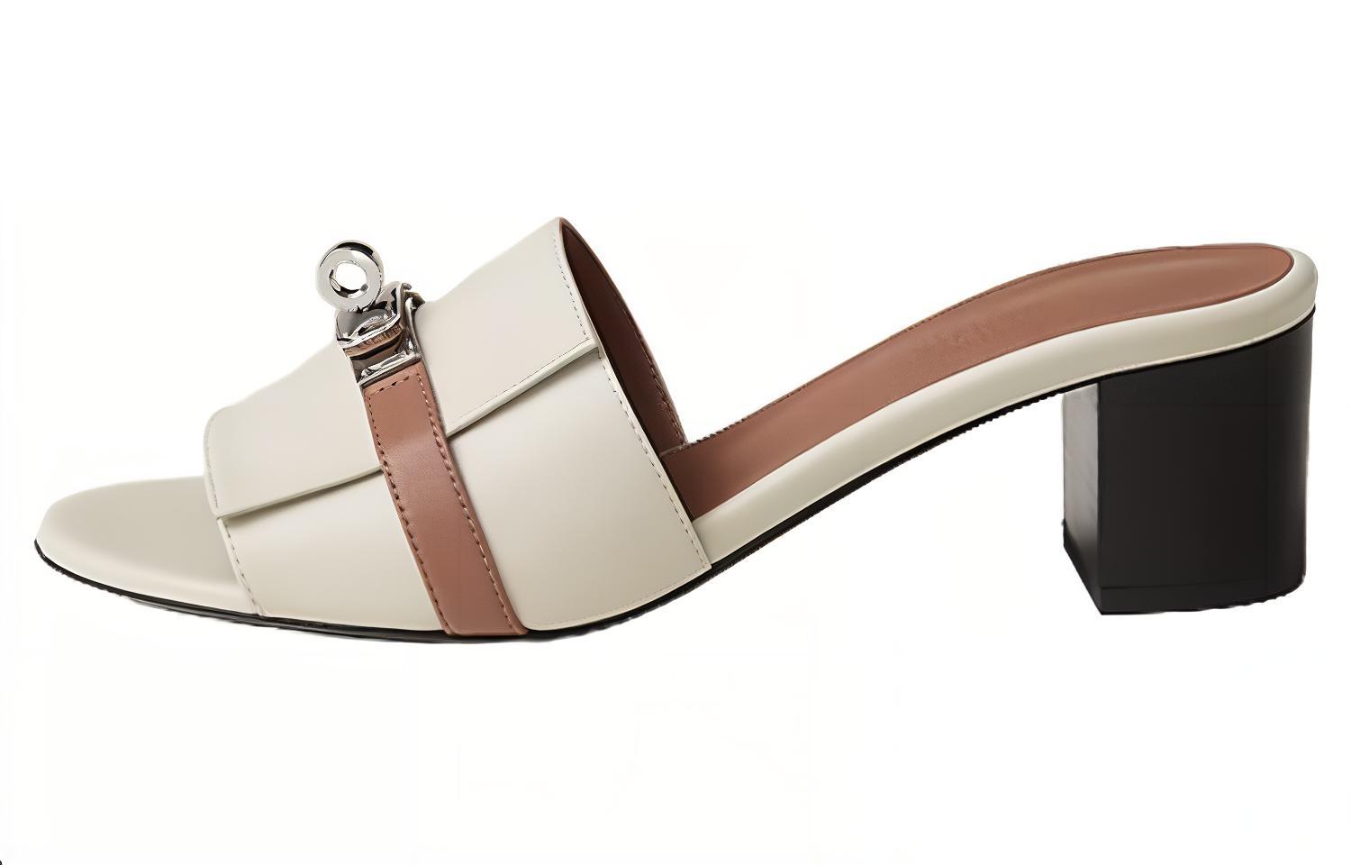 (Women) HERMES Gigi Slide 'Beige' H231063Z-F8