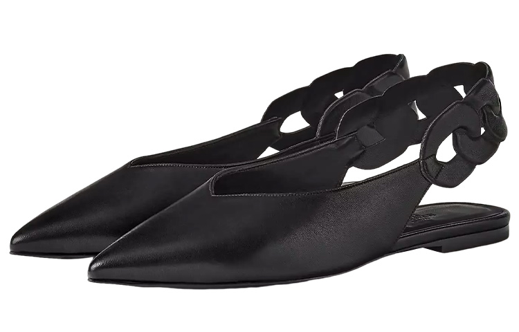 Lookbook (W) エルメス ジナ サンダル (黒レザー) H231243Z-02